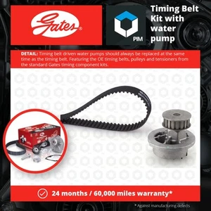Timing Belt & Water Pump Kit fits VAUXHALL ASTRA Mk2 1.3 84 to 91 13S Set Gates - Picture 1 of 3