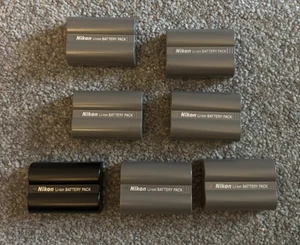 7 PCS Original Nikon EN-EL3e Batteries For D300 D700 D80 D90 D70S D300S D100SLR - Picture 1 of 2