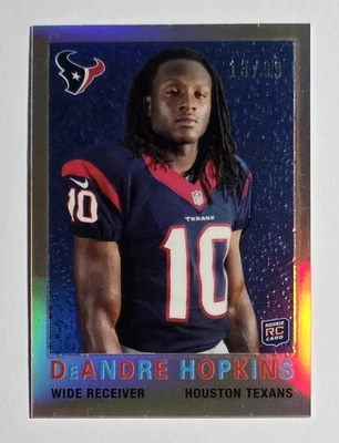 A 2013 Topps Chrome Mini DeAndre Hopkins #7 Refractor 13 /99 Rookie Card Texans - Image 1 of 2