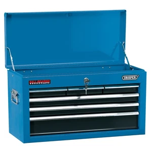Draper Narrow Tool Chest 6 Drawer 24" Blue Size 600 x 255 x 345mm 51690 - Picture 1 of 3