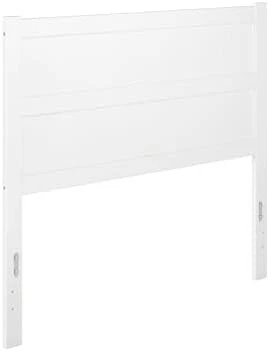 Cabecero de panel de madera maciza tamaño completo blanco muebles de dormitorio Foto 1 de 4