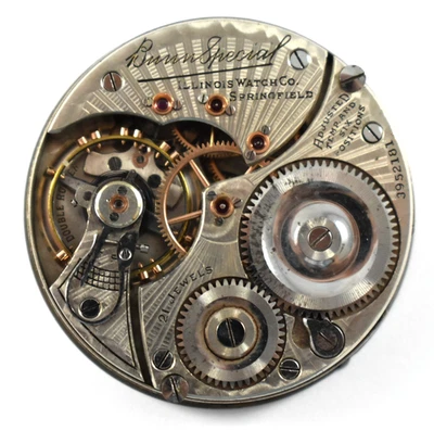 Reloj Bolsillo Vintage Illinois Bunn Especial 16s 21J DS Dial Movimiento lote.ey Foto 1 de 3