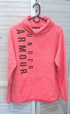 Sudadera Under Armour Coldgear Capucha Cuello Talla L Pullover Naranja, Ajuste Suelto  Foto 1 de 4