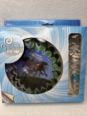 Spinfinity Animated Galloping Brown Horse Pony Wind Spinner Mini-Set New In Box - Image 1 of 3