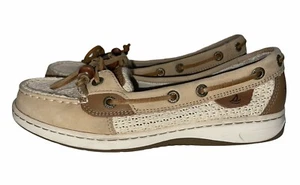 Sperry Top Sider Angelfish Boat Shoes Size 5.5M Cotton Mesh & Leather STS91249 - Bild 1 von 9