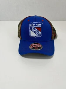 Zephyr Brand New York Rangers Camo Snapback Cap Adjustable Mossy Oak Blue New - Picture 1 of 8