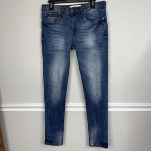 Akademiks Jeanius Straight Skinny Jeans faded  Wash Men’s 30/32 - Picture 1 of 6