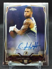 CODY HOFFMAN 2014 TOPPS CHROME AUTO ROOKIE COMMANDERS BYU COUGARS S6