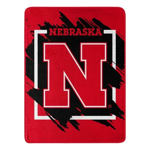Nebraska Cornhuskers 46x60 Dimensional Design Raschel Throw Blanket [NEW] Fleece Cover