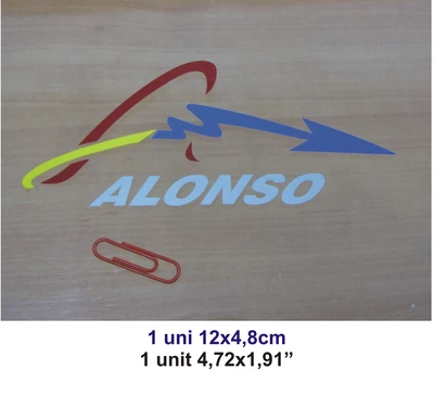 VINILO PEGATINA STICKER DECAL AUFKLEBER ADESIVI VINYL FLECHA FERNANDO ALONSO