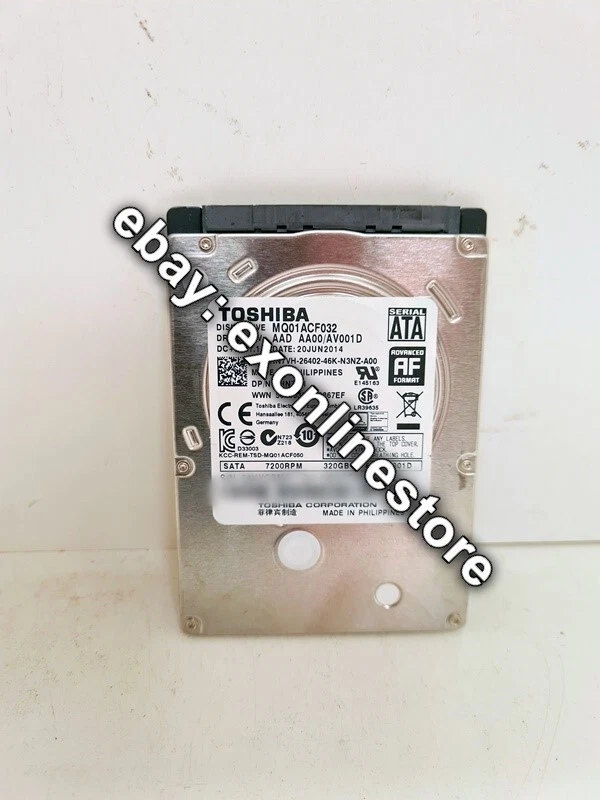 HN7VH - Dell/Toshiba 320GB 2.5" 7.2KRPM SATA HDD (MQ01ACF032) - Image 1 of 1
