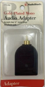 Mono Audio Adapter Gold-Plated RadioShack 274-890 NIP - Picture 1 of 2
