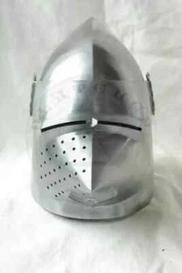 Medieval Bascinet Hounskull Helmet Pig Face Helmet Antique Armor Helmet - Bild 1 von 9