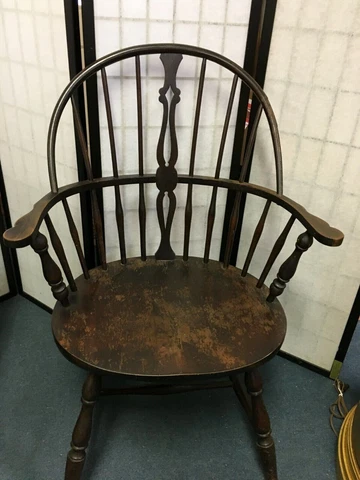 1900's WINDSOR ARM CHAIR SOLID WOOD Farmhouse LOCAL PICKUP North Carolina Cover