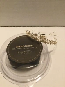 David's Bridal Headpiece Collection Bead Flower Fresh Water Pearl Tiara New - Picture 1 of 5