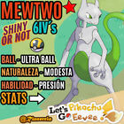 Mewtwo Competitivo "Shiny Or Not" 6Ivs Pokemon Let´S Go Pikachu & Eevee ???