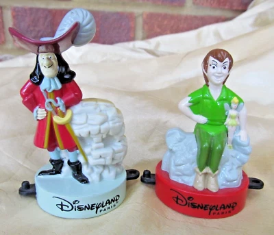 Bundle Disneyland Paris 1999 Peter Pan & Captain Hook Stamps MacDonalds Toys - Image 1 of 4