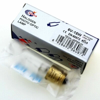 Instrument Bulb 6V15W Special Spiral 16mm Metallographic Microscope Light Bulb - Image 1 of 3