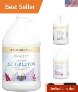 Eco-Friendly 128 oz Vegan Soothing Butter Lotion - Lightweight & Moisturizing - Picture 1 of 10