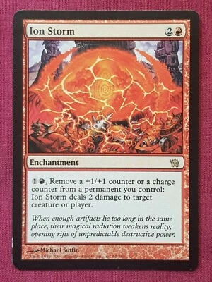Magic The Gathering FIFTH DAWN ION STORM red card MTG - Image 1 of 2