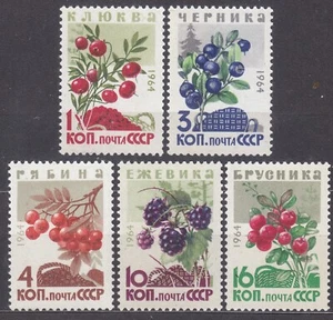 SU 1964 SC#2975/79 MNH** set, Wild Berries. - Picture 1 of 1