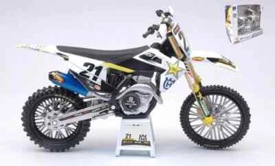 NewRay HUSQVARNA JASON ANDERSON 1:12 Die-Cast Motocross MX Toy Model Bike - Image 1 of 2