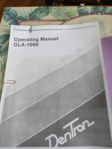 DENTRON operating manual GLA-1000 COPY - Picture 1 of 3