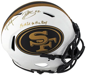 49ers Patrick Willis & Frank Gore Signed Lunar F/S Speed Proline Helmet BAS Wit - Picture 1 of 5