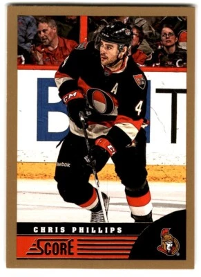 2013-14 Score Gold Chris Phillips #354 Ottawa Senators - Image 1 of 2