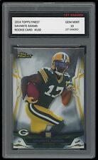 DAVANTE ADAMS 2014 TOPPS FINEST 1ST GRADED 10 ROOKIE CARD RC #130 GB PACKERS 