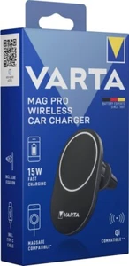 VARTA Mag Pro Wireless Car Charger & Mobile Phone Holder USB Type-C 15 W 57902 - Picture 1 of 11