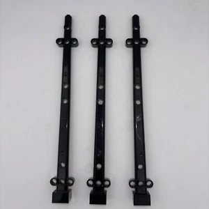 3 Lego Part 48002 Boat Mast 2 x 2 x 20 Black Pirate Ship Black Pearl Redbeard - Picture 1 of 2