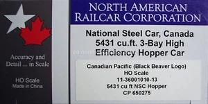 North American Railcar Corp. #1010-13 CP 5431 CU.FT. 3bay Efficiency Hopper - Picture 1 of 18