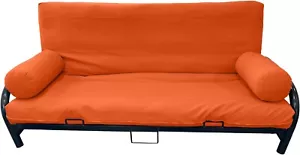 3 PEZZI Coprimaterasso Futon Full Size, Imbottiture, Copriletto, Involucro Arancione - Foto 1 di 1