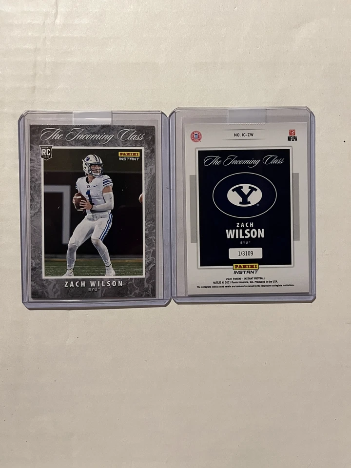 2021 Panini Instant Incoming Class Zach Wilson RC - Image 1 of 1