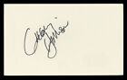 Gregory Harrison Trapper John, M.D. Authentic Signed 3X5 Index Card Bas #Bl96864
