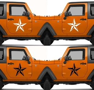 Set of 2 Texas Lone Star Decal Vinyl Sticker Army Nautical Country V17 - Picture 1 of 6