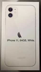 Apple iPhone 11 boîte vide. Blanc, 64 Go. Modèle A2111. L'iPhone n'est pas inclus. - Photo 1 sur 1