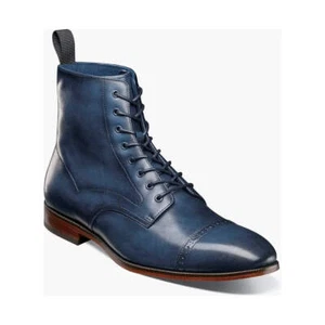 Bota Stacy Adams Henry Puntera con Cordones Cuero Azul Marino 25718-410 - Imagen 1 de 20