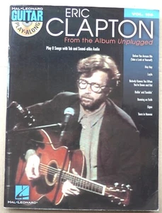 ERIC CLAPTON UNPLUGGED Hal Leonard PLAY ALONG Vol 155 TAB DOTS 8 songs song book - Foto 1 di 1