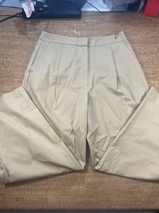 Exquise Pants Women Large Brown High Waist Pleated Barrel Leg New With Tags - Picture 1 of 12