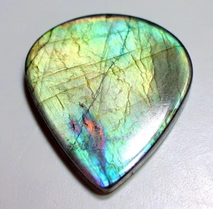 Piedra preciosa cabujón pera labradorita fuego púrpura natural 45 quilates 5x30X33 mm RN-64 - Imagen 1 de 2