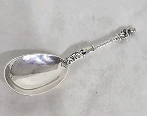 Antique sterling silver Tea Caddy spoon. London 1871 . By Henry Holland - Picture 1 of 24
