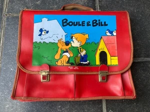Cartable d'écolier Boule et Bill années 80' BON ETAT PLUS à TBE - Picture 1 of 4