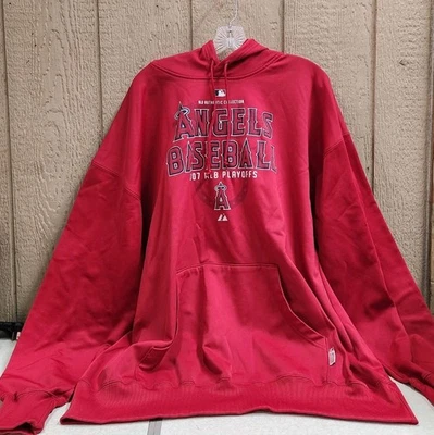 Majestic Cool Base MLB Los Angeles Angels Hooded Sweatshirt Men's Size 2XL - Image 1 of 4