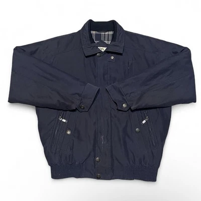 Vintage Camel Trophy Navy Quilt Lined Full Zip Jacket Ripcurl Size Medium - Photo 1/4