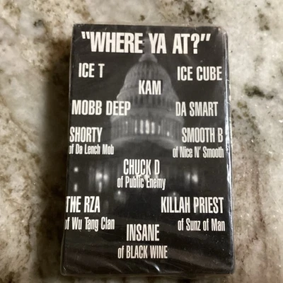 WHERE YA AT “ Mobb Deep, Kam, Ice Cube, Killah  SEALED CASSETTE SINGLE 1995 Merg - Image 1 of 4