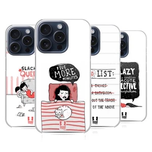 HEAD CASE DESIGNS LAZY DOODLES HARD BACK CASE FOR APPLE iPHONE PHONES - Picture 1 of 11