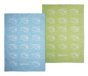VW Collection - Volkswagen Dish Drying Kitchen Tea Towel 2-Piece Set Cotton a... - Picture 1 of 9