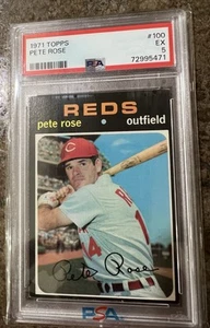 1971 Topps Set-Break #100 Pete Rose PSA 5 EX - Picture 1 of 2